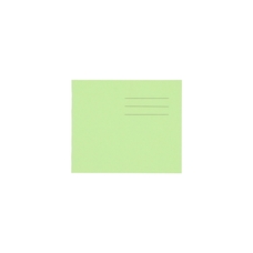 Classmates 5.25 x 6.5" Exercise Book 24 Page, 10mm Squared, Green - Pack of 100
